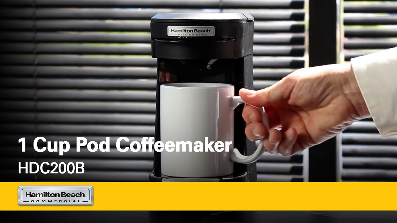 1 Cup Pod Coffeemaker| Hamilton Beach Commercial® | Delicious in-room coffee | HDC200B Series