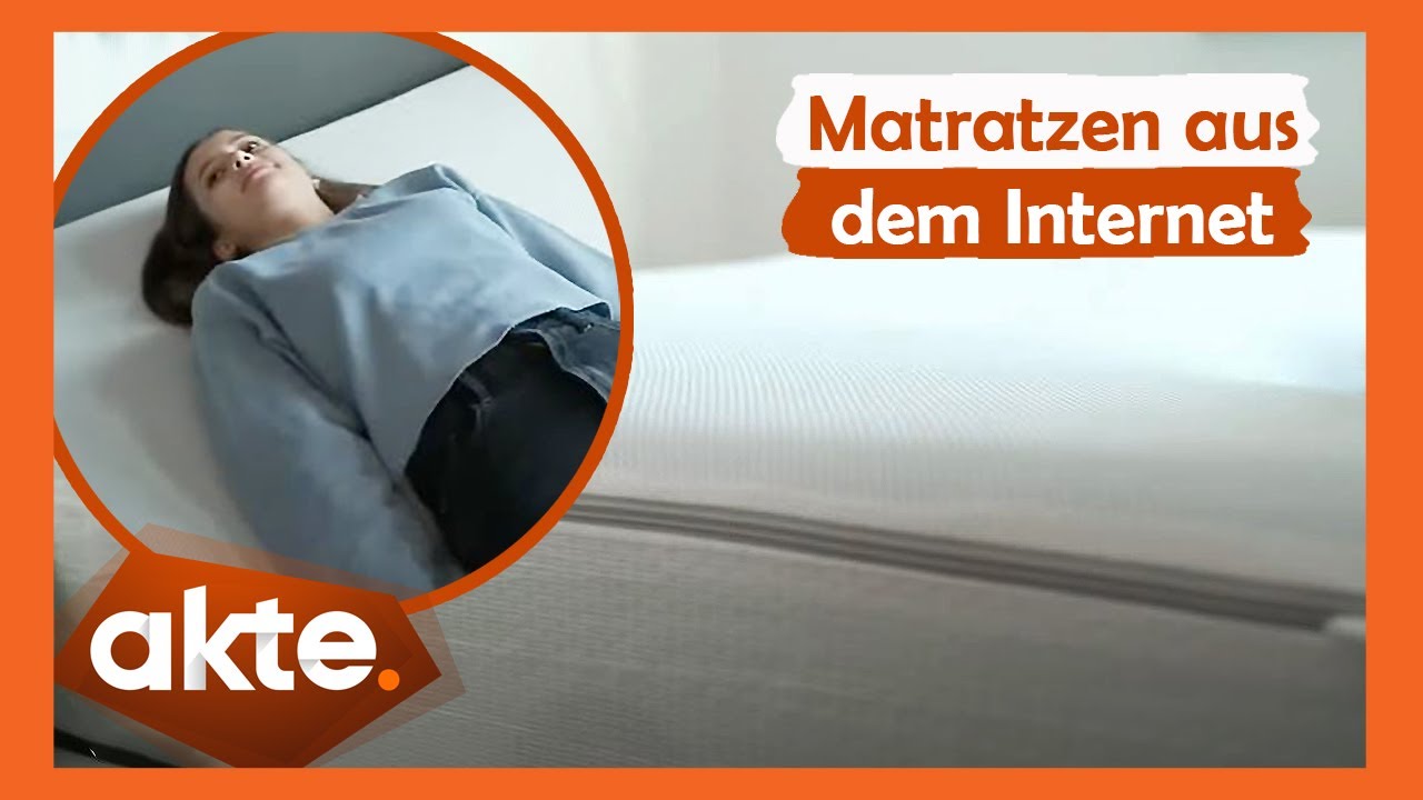 Träumst du noch oder schläfst du schon? Matratzen aus dem Internet im Test. | Akte | SAT.1