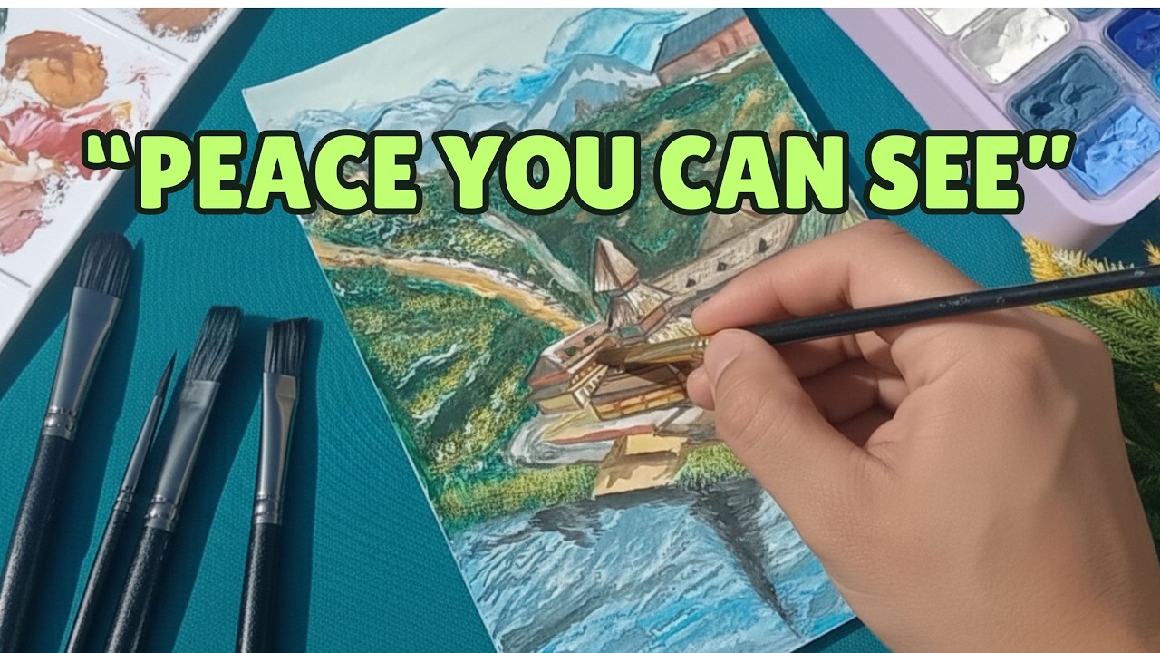 Travel India through Art | Capturing This Magical Hill Destination on Canvas 🌄| Episode 3