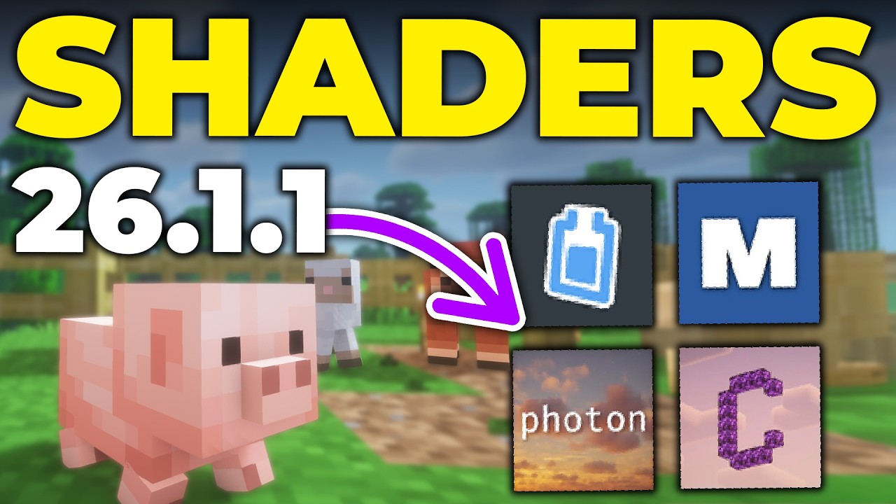 Как установить шейдеры Minecraft 26.1.2 на ПК