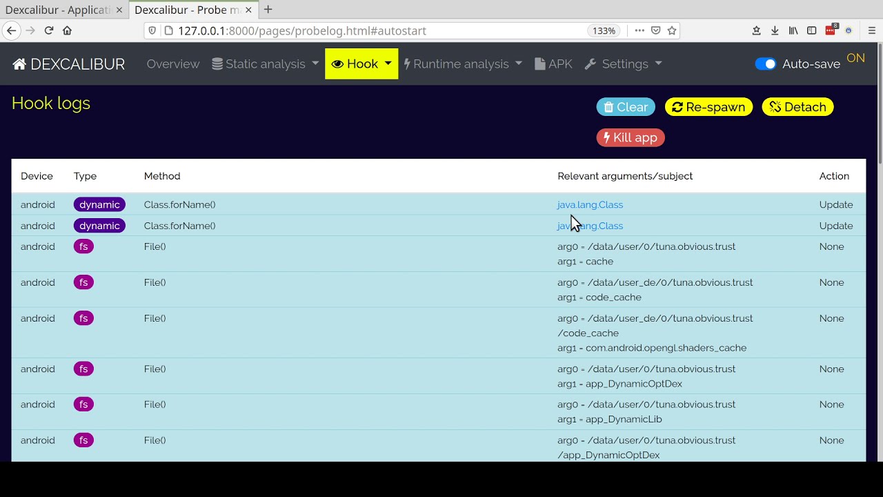 Unpacking an Android malware with Dexcalibur + JEB