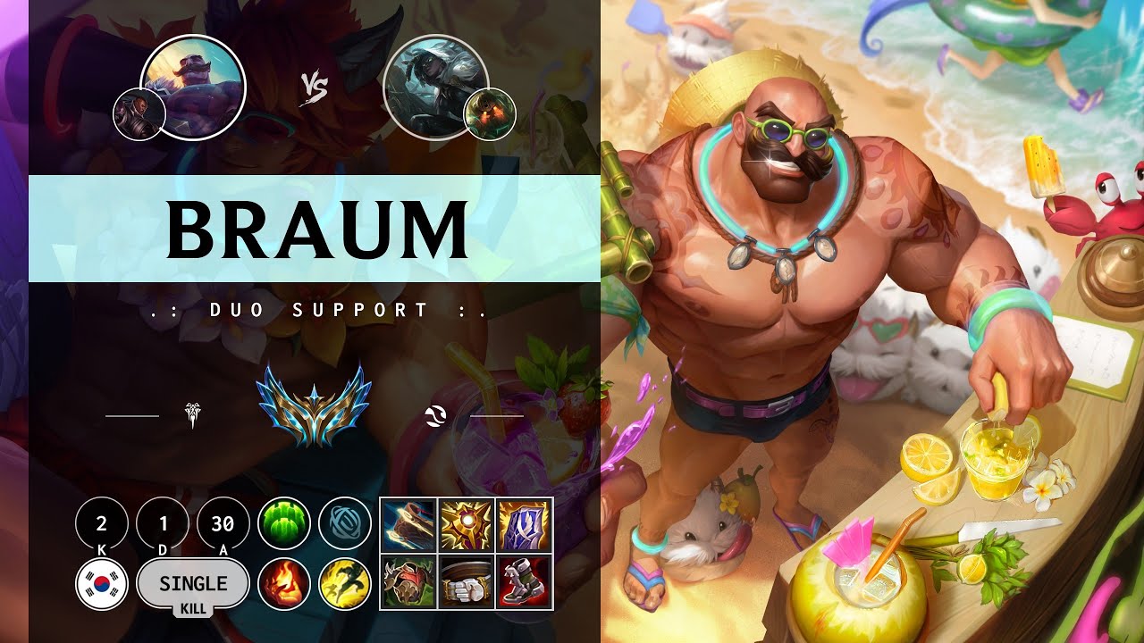 Braum Support vs Senna - KR Challenger Patch 14.10