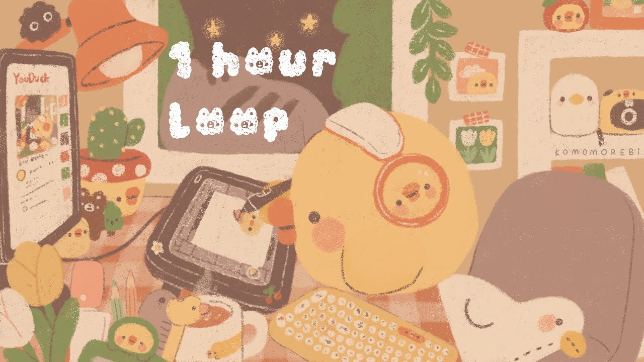 1 hour loop | lofi ducky 🐥 - beats to draw/chill/quack to