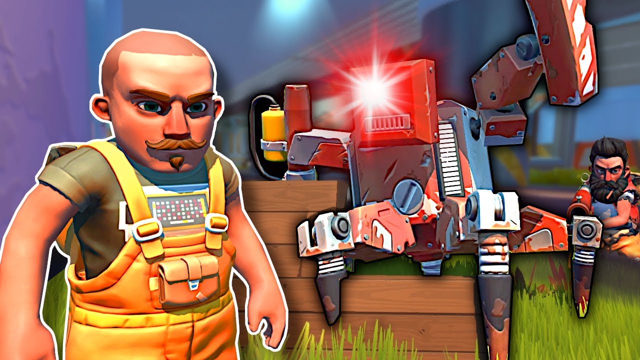 DEFEATING THE RED FARMBOT! - Scrap Mechanic Multiplayer Survival