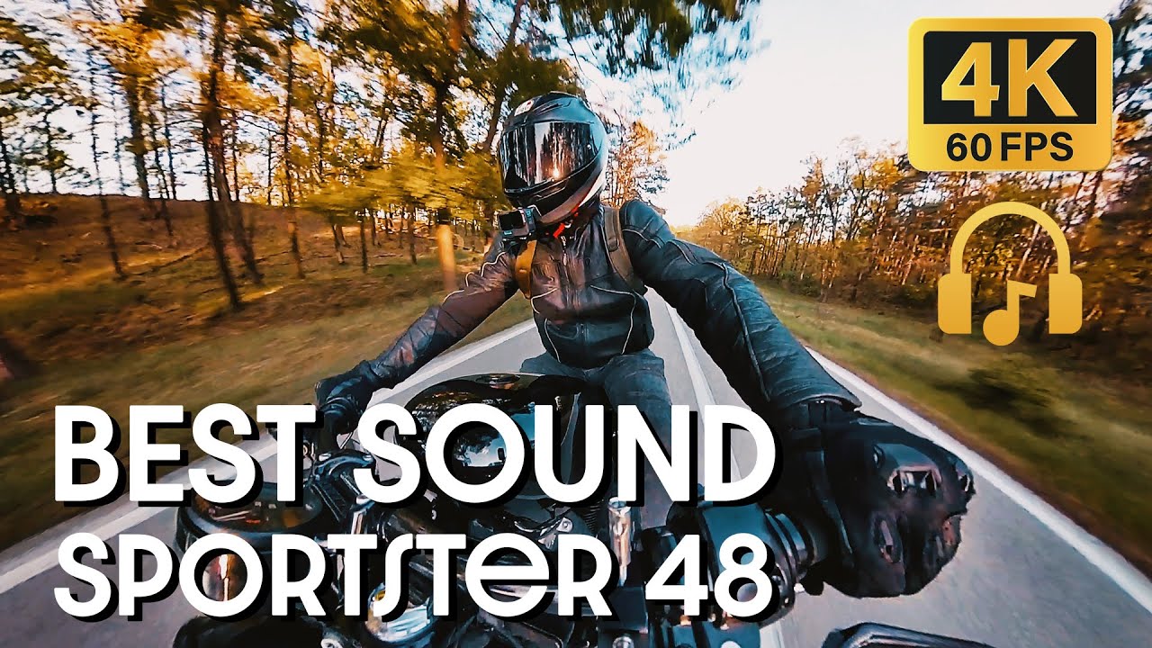 BEST SOUND | Harley Davidson Sportster 48 POV ride, 4k, 60 fps