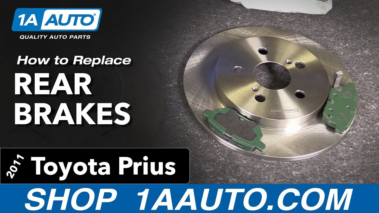 How to Replace Rear Brakes 10-17 Toyota Prius