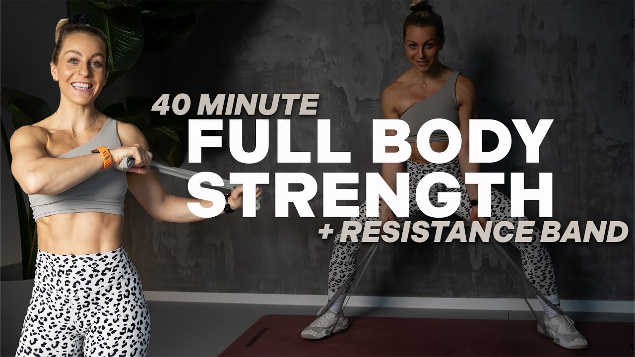 40 MIN FULL BODY STRENGTH | + RESISTANCE BAND | BUILD & BURN | With REPEATING