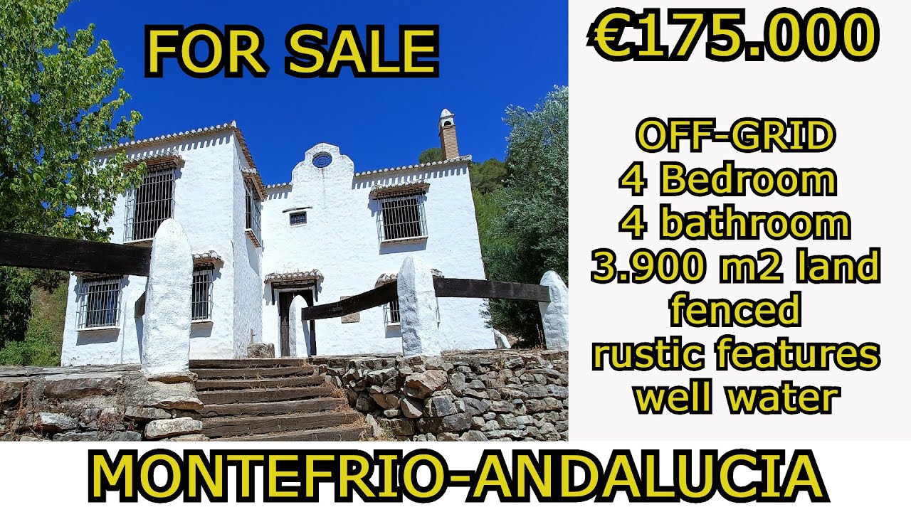 €175.000- Full of Character off-grid COUNTRY HOUSE for sale in Montefrio, Andalucia, Spain