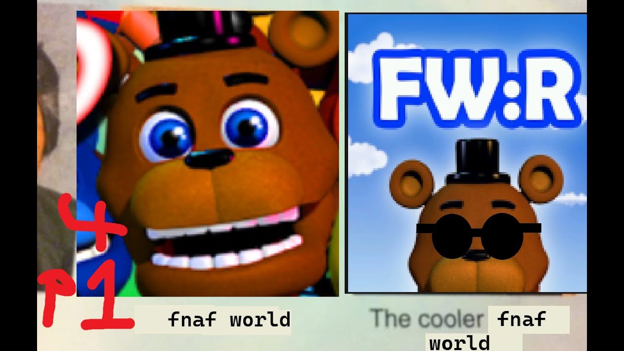 Playing FNAF World: Refreshed ~ 4(p1) read description.