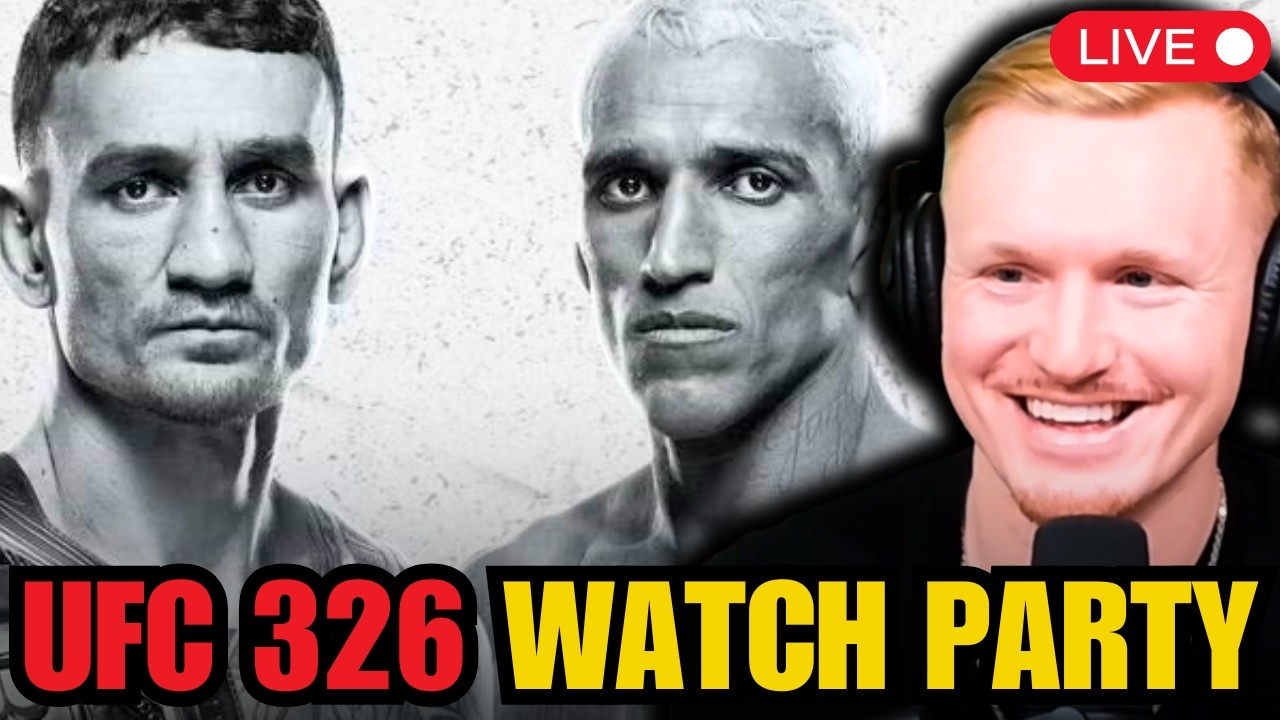 LIVE: UFC 326 - Max Holloway vs. Charles Oliveira 2 Watch Party / Full Fight Companion