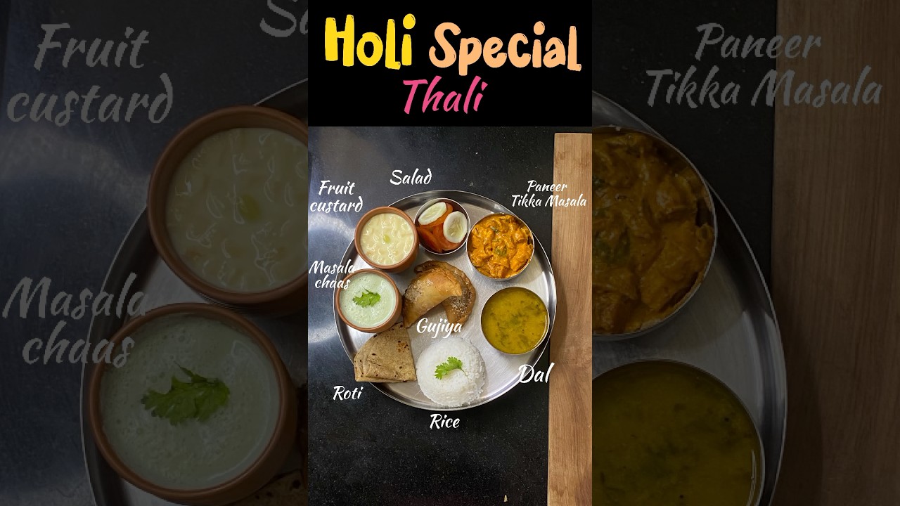 Holi special thali ✨ #shorts #thali #holi #trending