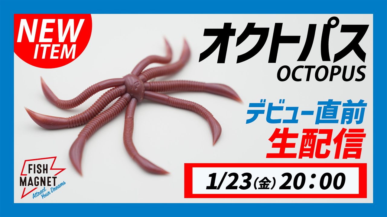 【LIVE 配信】オクトパス デビュー直前生配信！　1/23（金）20：00～｜FISHMAGNET