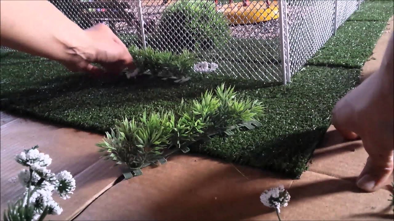 How to make Bushes and Fence for Barbie