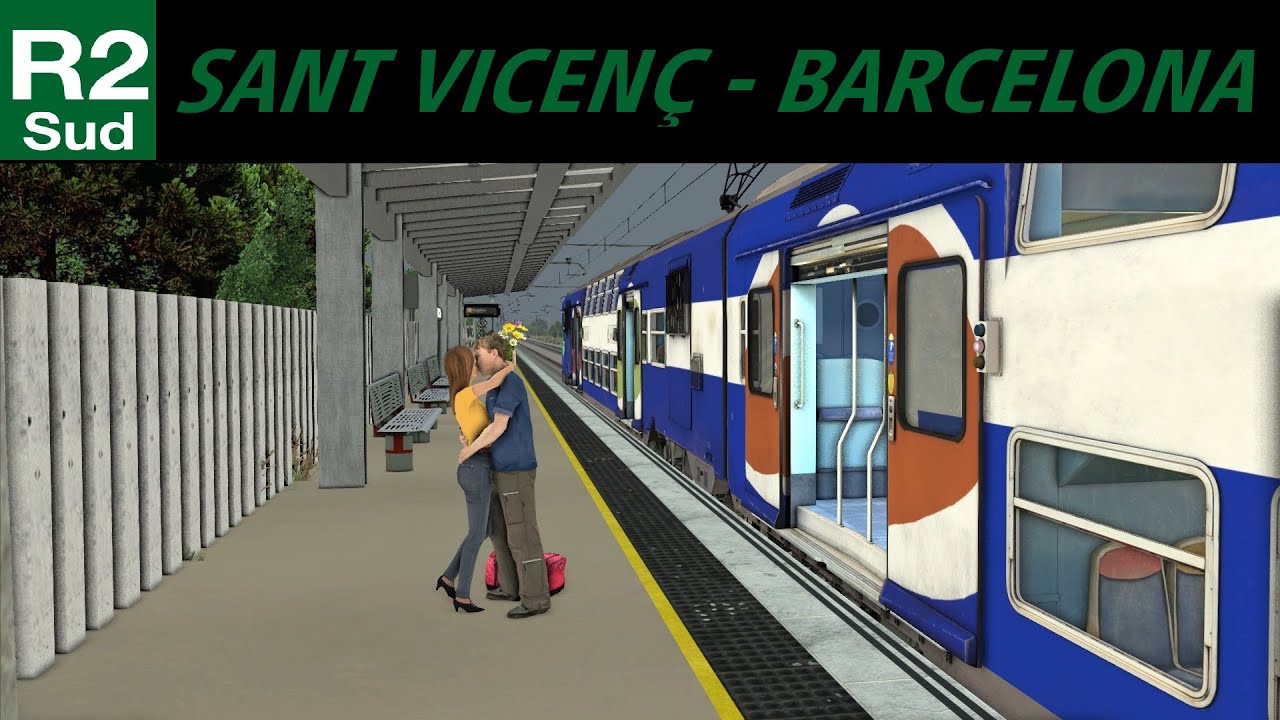 R2Sud 25532 Sant Vicen&ccedil; de Calders - Barcelona // Ruta Catalunya Express // Train Simulator Classic