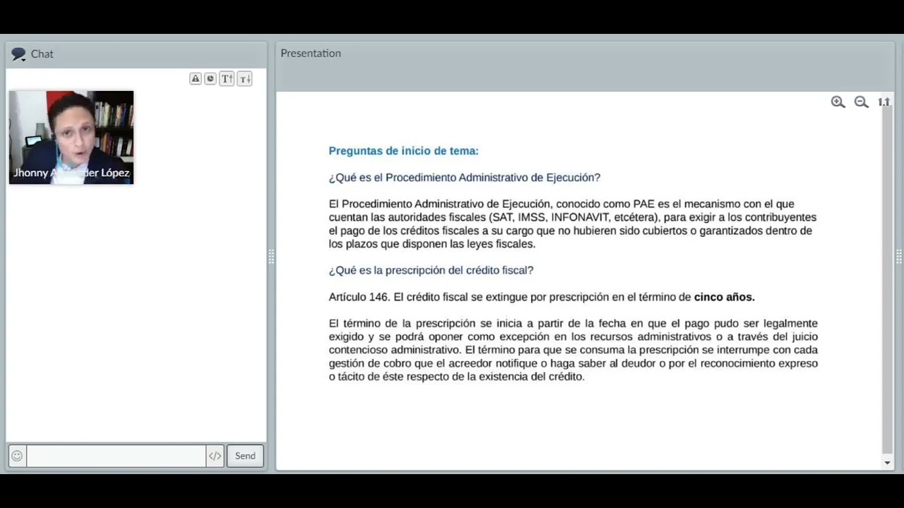 El Procedimiento Administrativo de Ejecución (PAE) – 12/10/2022