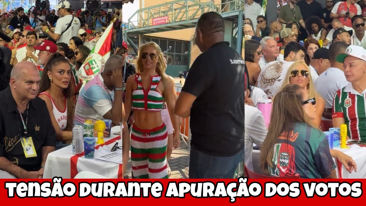 Tensão durante apuração dos votos/ virginia lamenta posição da escola 