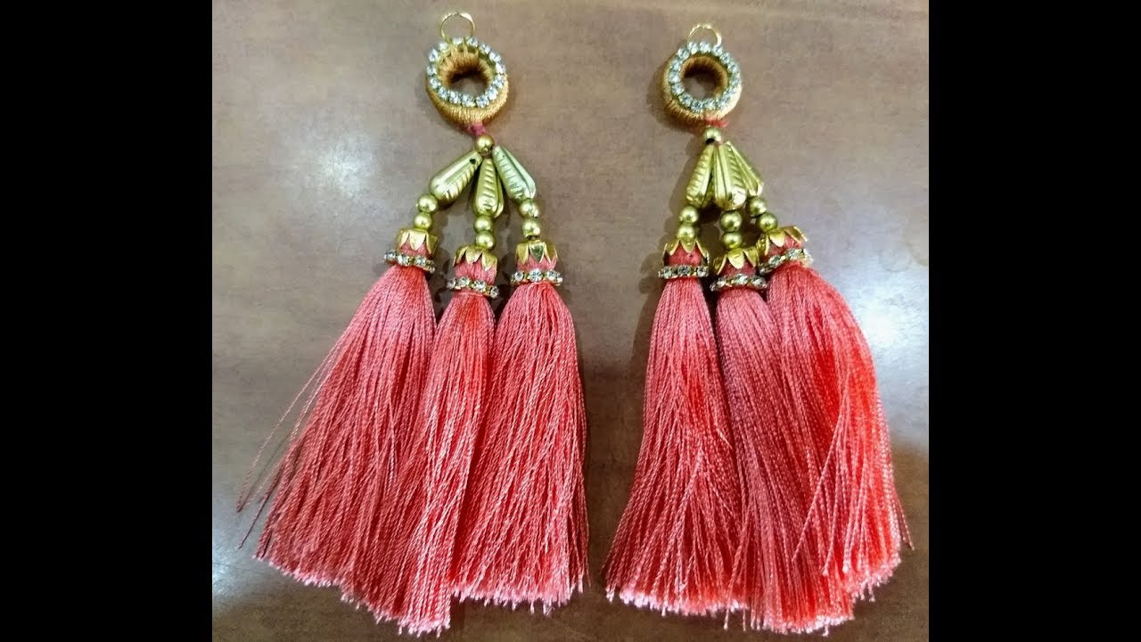 How to make silk thread tassels for blouse at home