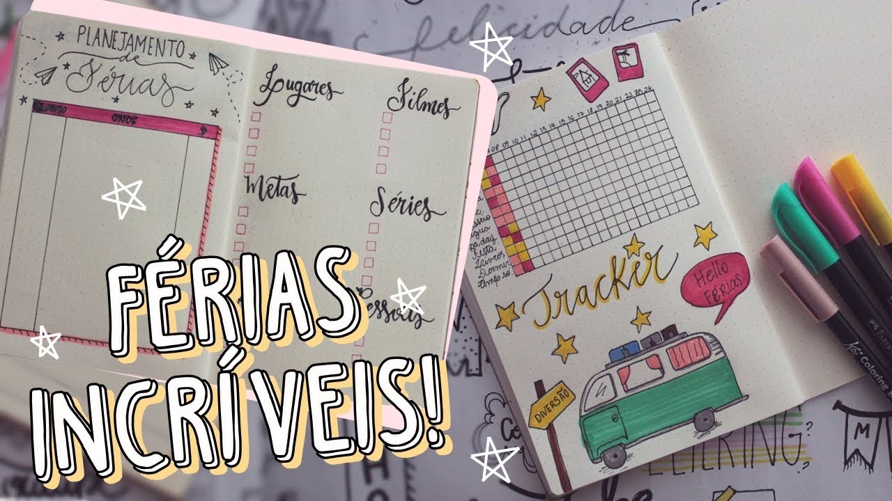 COMO PLANEJAR SUAS FÉRIAS E APROVEITAR MUUUUITO! | BULLET JOURNAL
