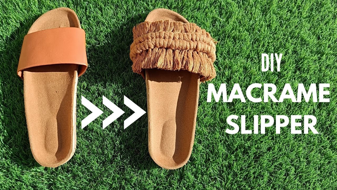 How to Make DIY Macramé Summer Stylish Slipper | Recycling Project