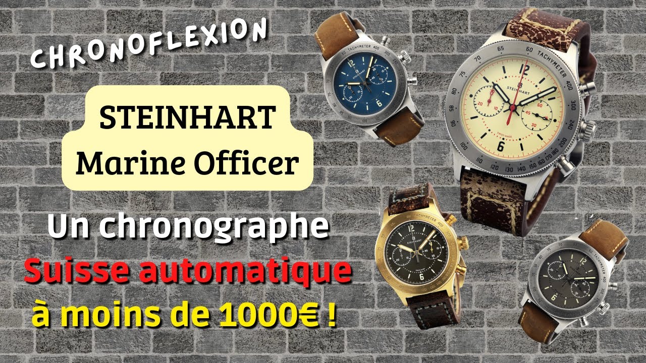 STEINHART Marine Officer : un chronographe avec Dubois Dépraz à moins de 1000€
