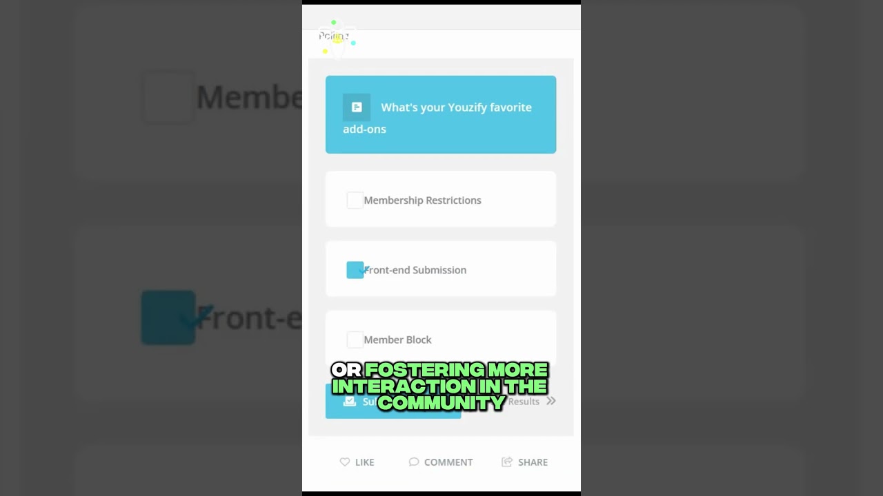 How to Setup Youzify Polling Features