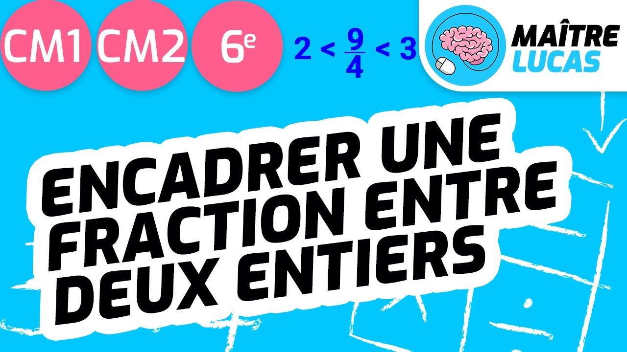 Encadrer une fraction entre deux entiers consécutifs CM1 - CM2 - 6ème Cycle 3 - Mathématiques  Maths