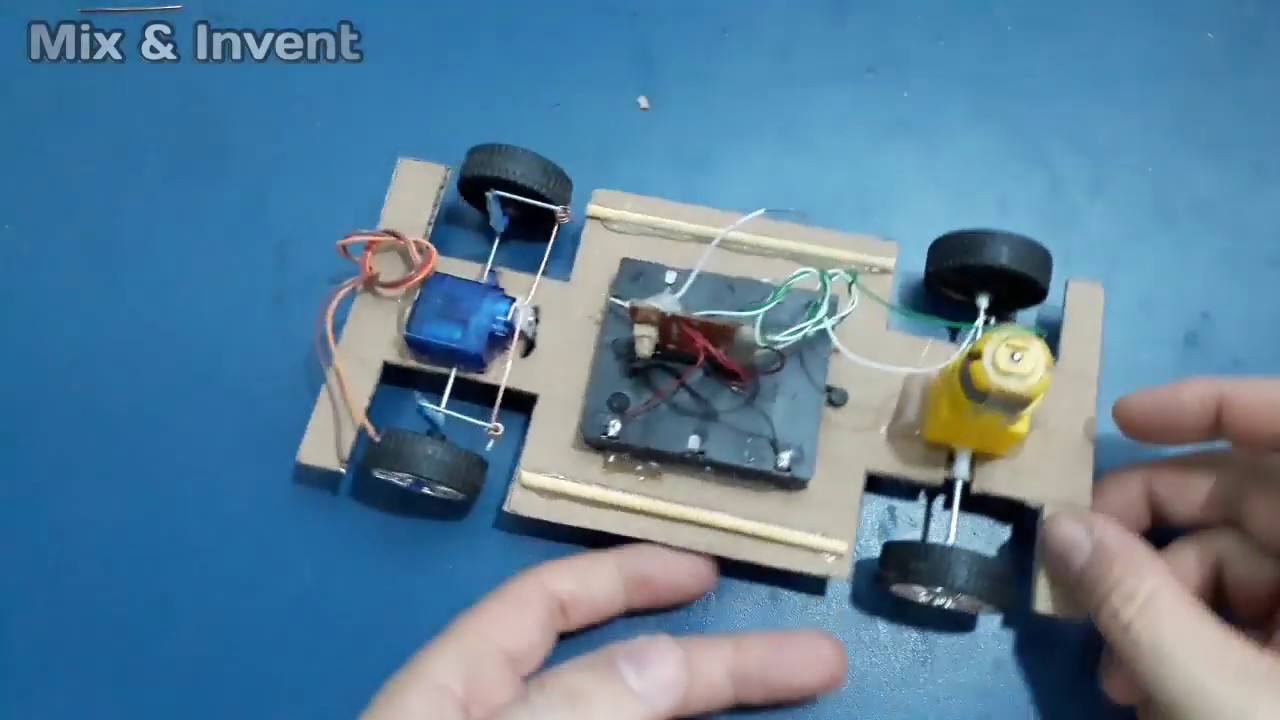 Como fazer uma miniatura do gol quadrado que anda a controle remoto Simples e muito fácil de fazer