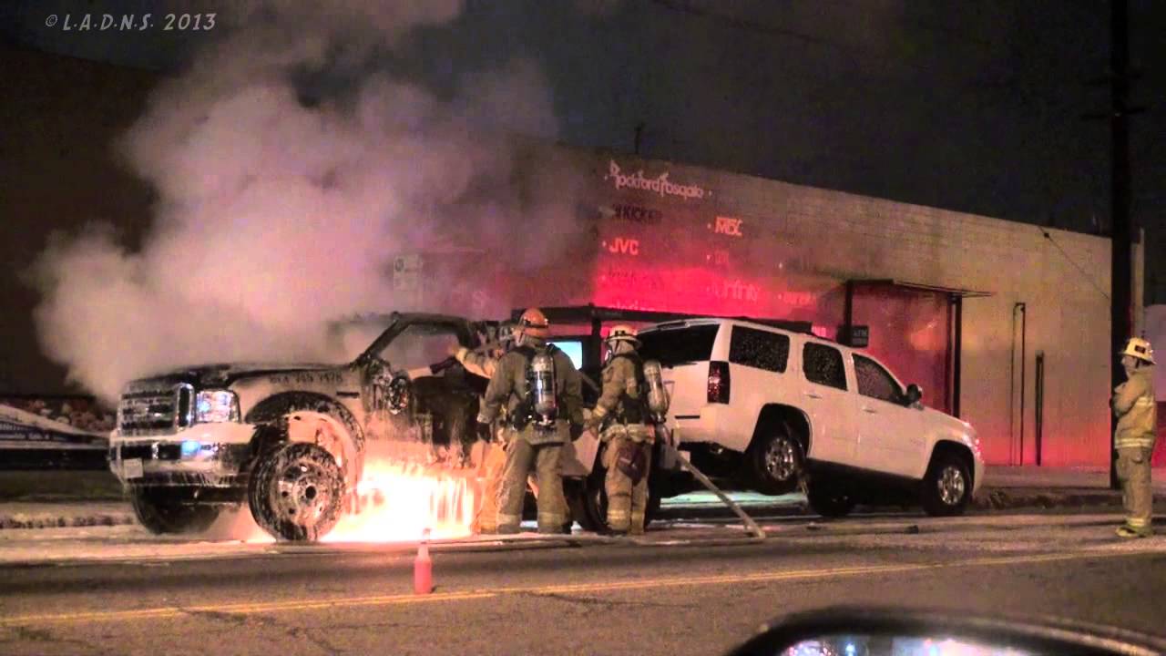 LAFD / Tow Truck Fire