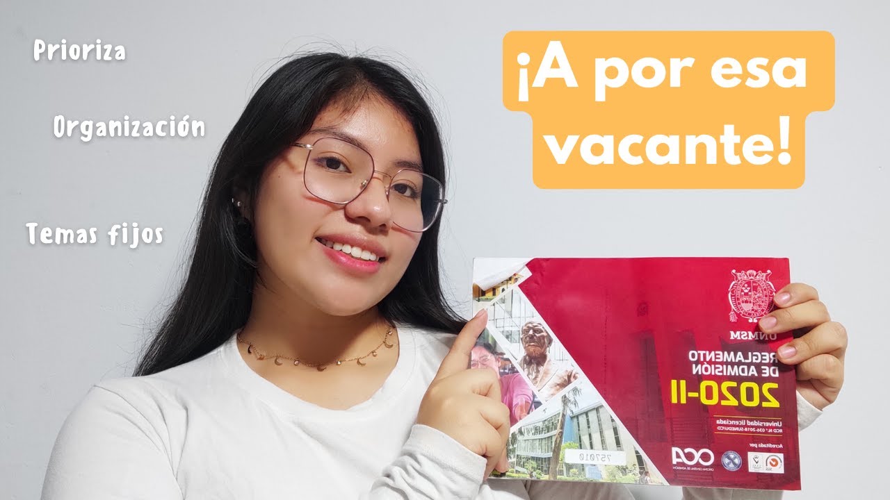 A 2 MESES DEL EXAMEN DE ADMISION ¿QUÉ HACER? / UNMSM