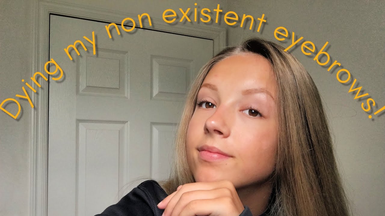 Dying/tinting My Eyebrows For The First Time!! (just For Men Beard Dye)