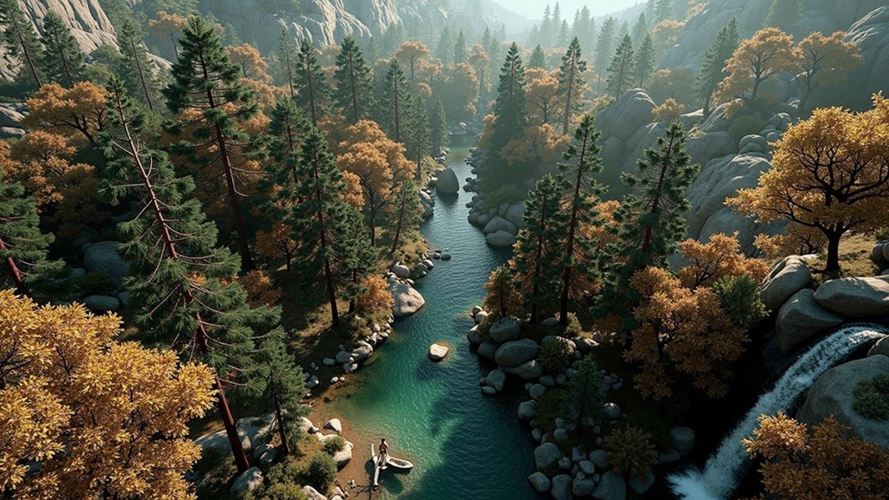 Peaceful Forest River Sounds | Relaxing Piano Music for Sleep & Stress Relief