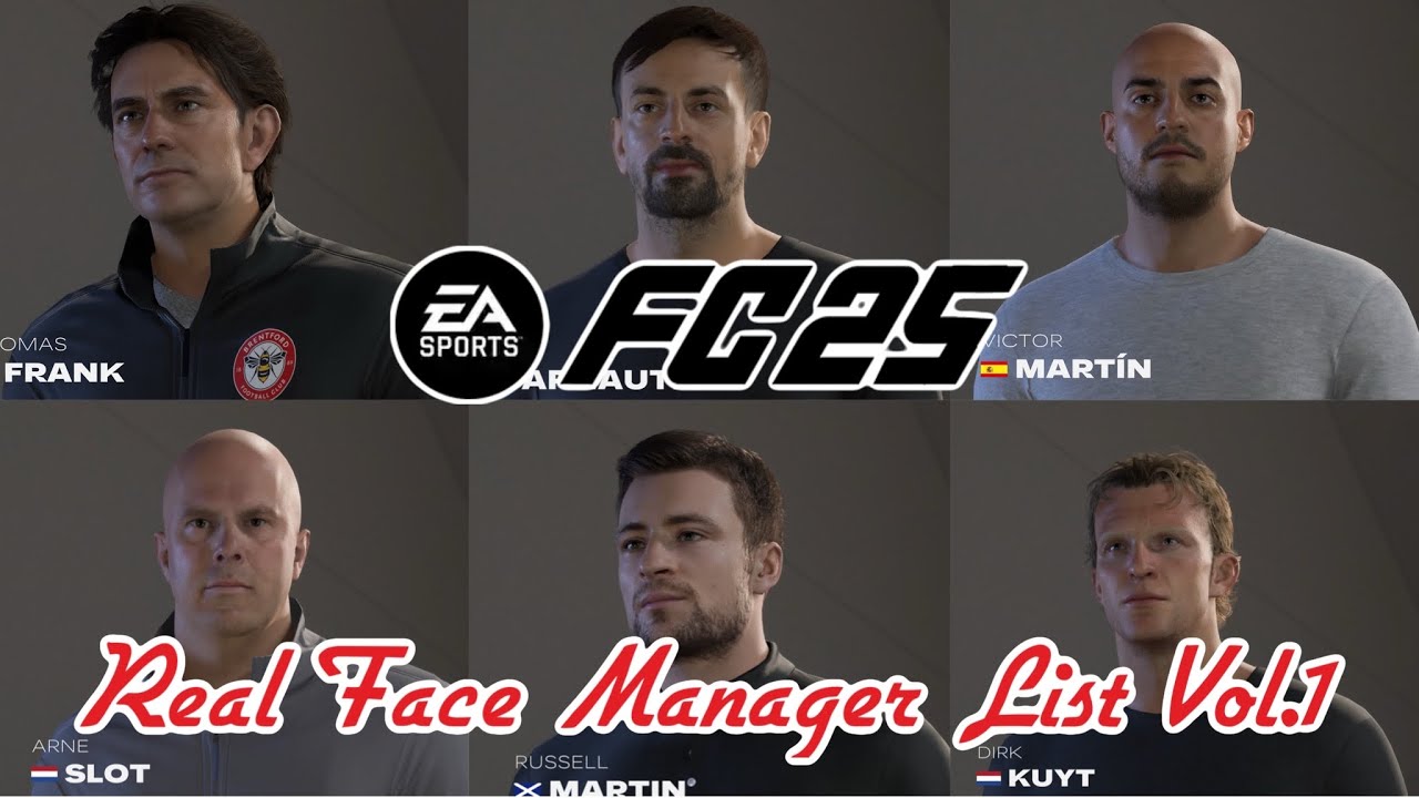 FC25 - Real Face Manager List Vol.1 -