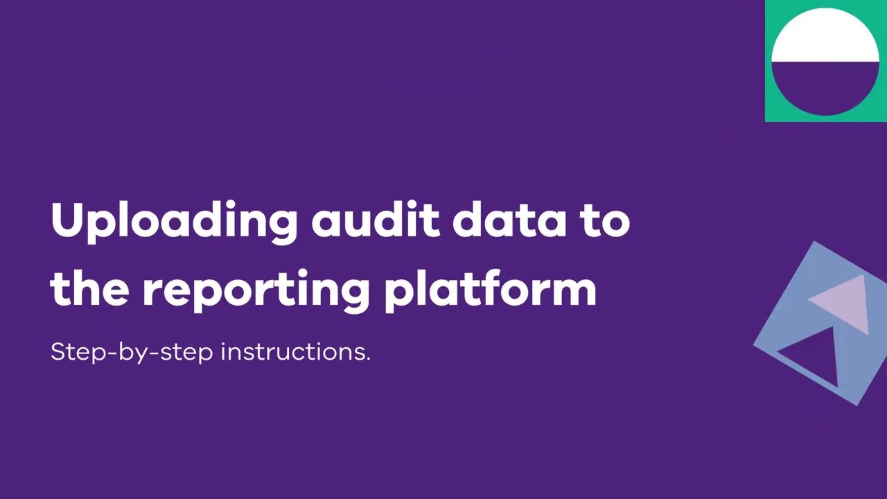 Uploading audit data to the reporting platform