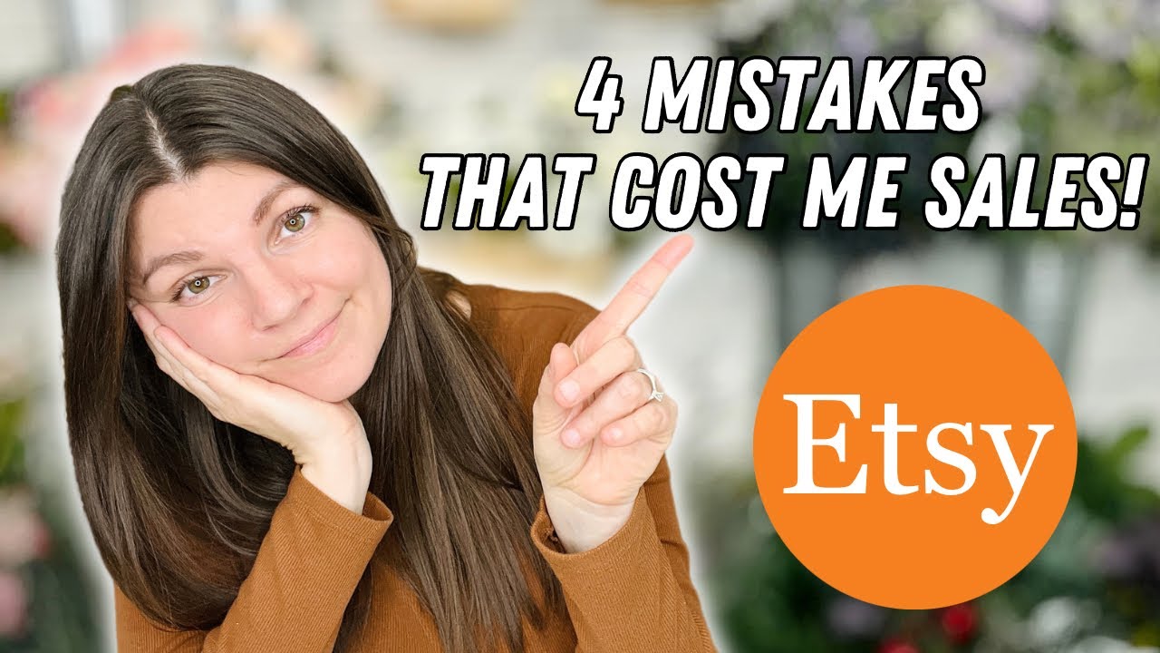 Don't make these Etsy Mistakes! These mistakes cost me a lot of Etsy sales! #etsysellingtips