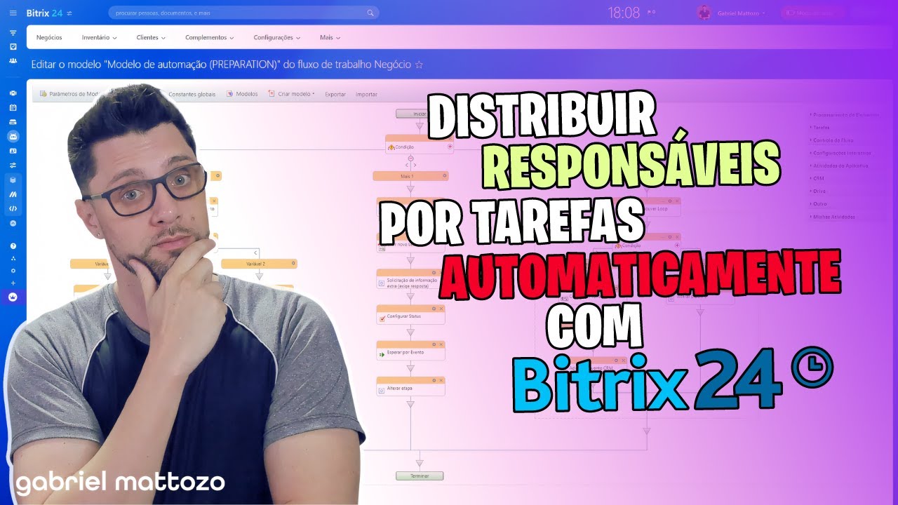 BITRIX24 COM DISTRIBUIÇÃO DE RESPONSÁVEIS POR TAREFAS NO SEU PROJETO COM AUTOMAÇÃO