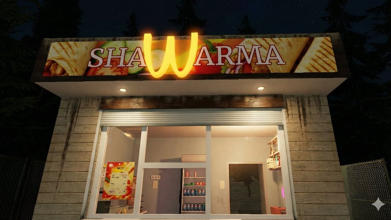 Night shift at horror shawarma shop 😱 #gaming 