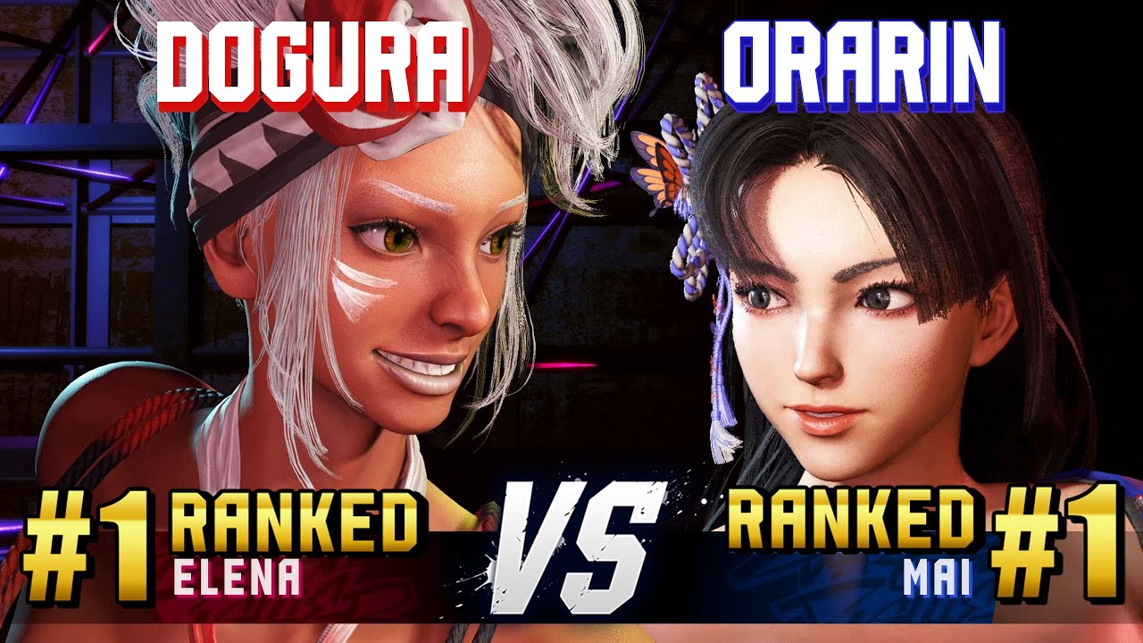 SF6 ▰ DOGURA (#1 Ranked Elena) vs ORARIN (#1 Ranked Mai) ▰ High Level Gameplay
