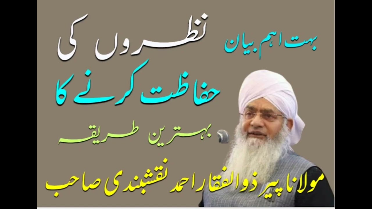 نظروں کی حفاظت کیسے کریں||پیرِ ذوالفقار نقشبندی|| Nazro Ki Hifazat Kaise Kare ||peer zulfaqar sahab|