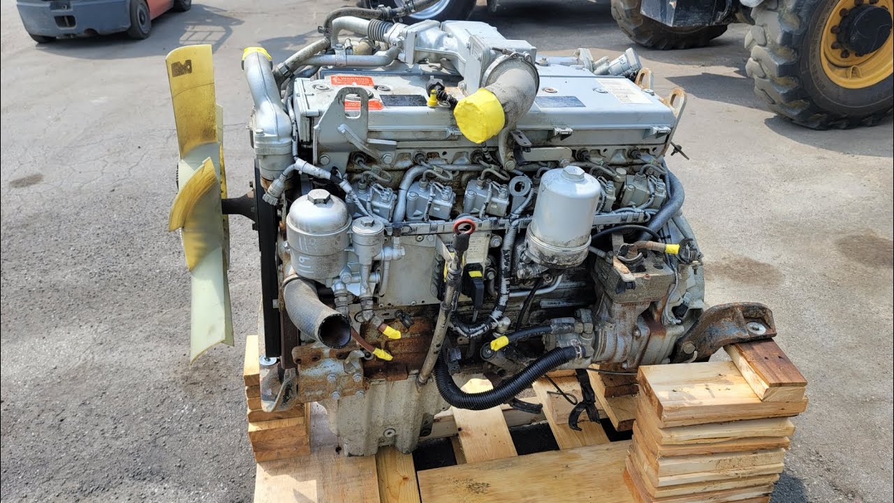 Запуск и работа турбодизельного двигателя Mercedes-Benz MBE900 OM906LA 2006 года выпуска