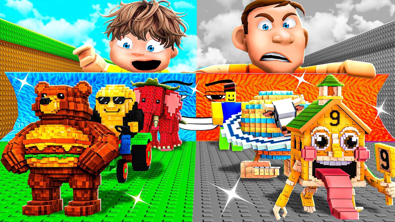 Smarty vs Daddy ADMIN SERVERS in Escape TSUNAMI for Brainrots!