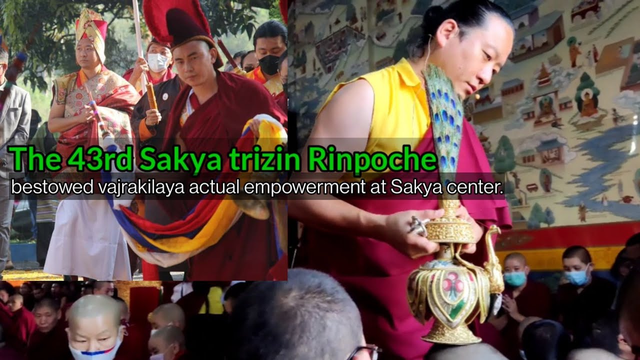 The 43rd Sakya trizin Rinpoche bestowed vajrakilaya actual empowerment at Sakya center.
