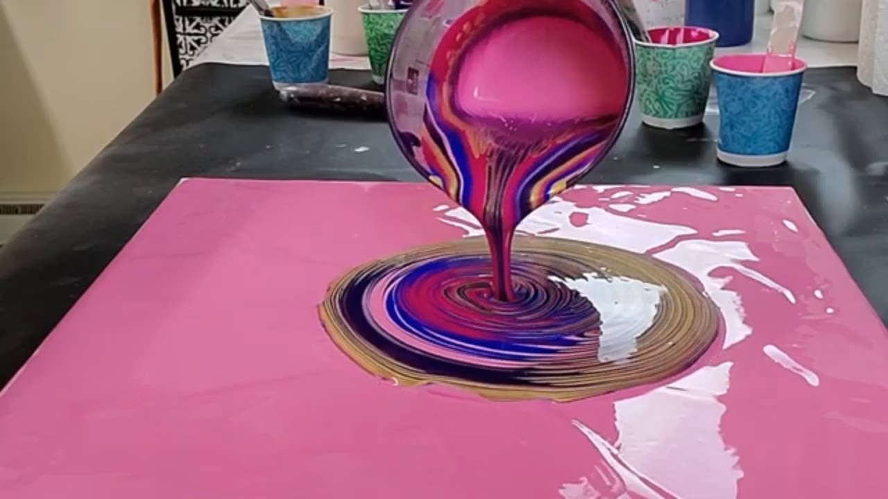 Acrylic Pour Painting Ring Pour 181