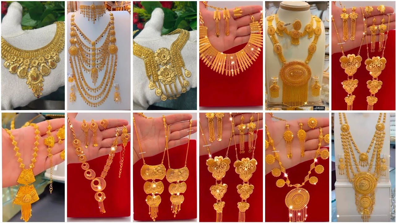 Gold Necklace Set With Price And Weight |Gold Necklace Design #necklace #goldnecklace #vlog EP - #5