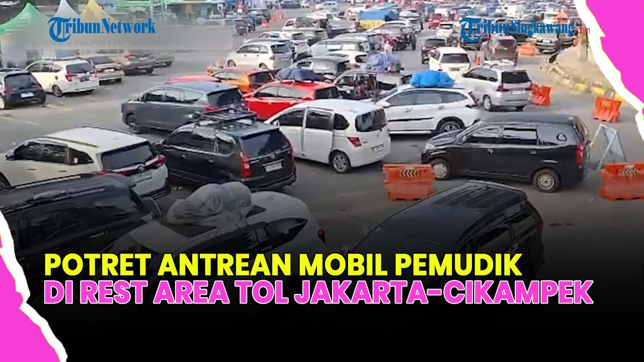 🔴REST AREA PENUH! LALU LINTAS TERGANGGU DI KM 57 AREA TOL JAKARTA-CIKAMPEK