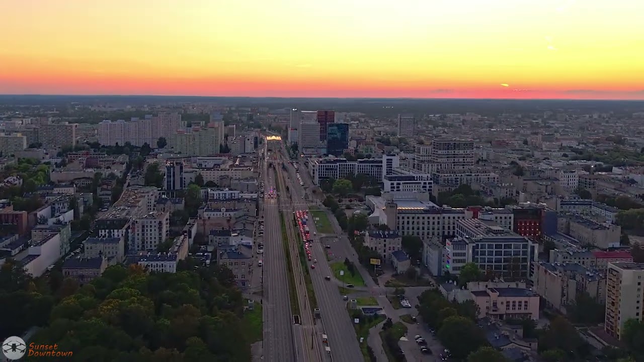 Z drona 🛫 Sunset Downtown