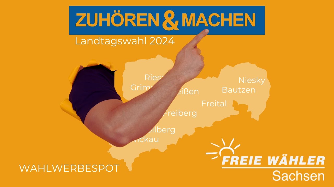 Wahlwerbespot I FREIE W&Auml;HLER Sachsen I Landtagswahl 2024