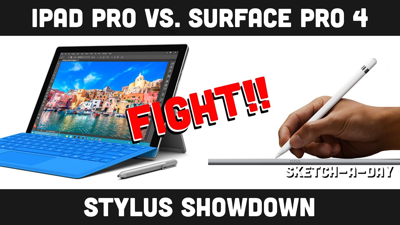 iPad Pro vs. Surface Pro 4 Part 1: Stylus Showdown - A Designers Comparison