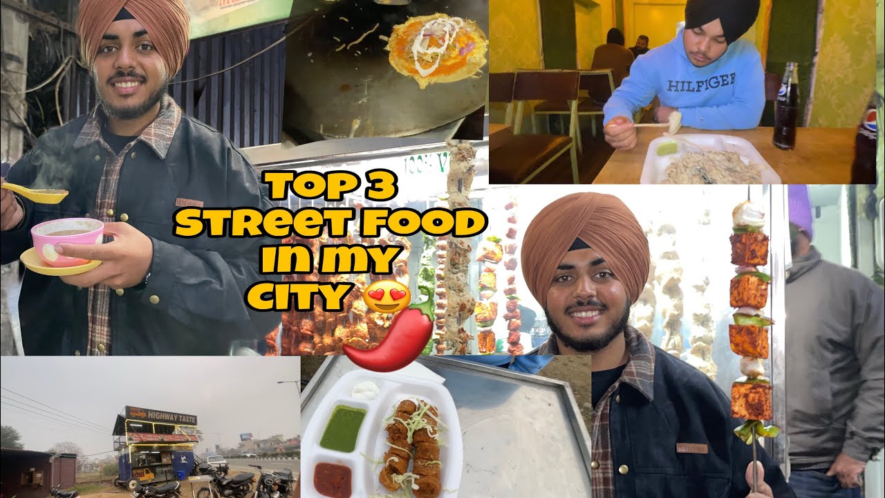 TOP 3 STREET FOOD 😍 IN MY CITY.                      SPRING ROLL, CHICKEN SOUP 🍜 , MALAI CHAMP😍❤️
