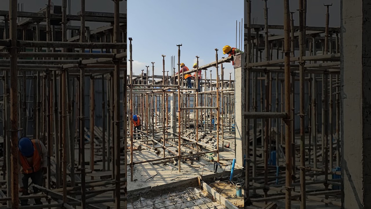 High-Rise Skills! Setting Up Wooden Forms for Concrete Beams