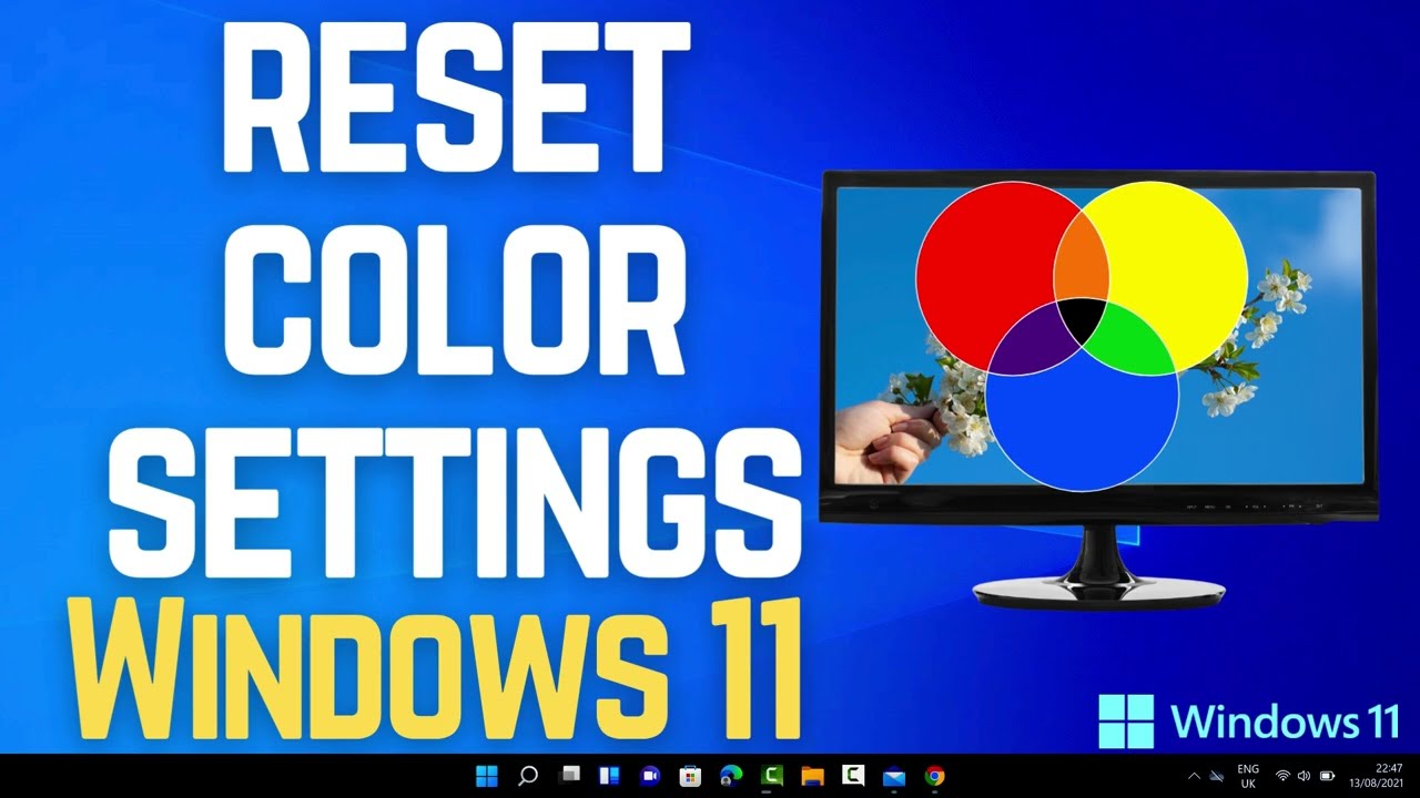 Как сбросить настройки цвета в Windows 11
